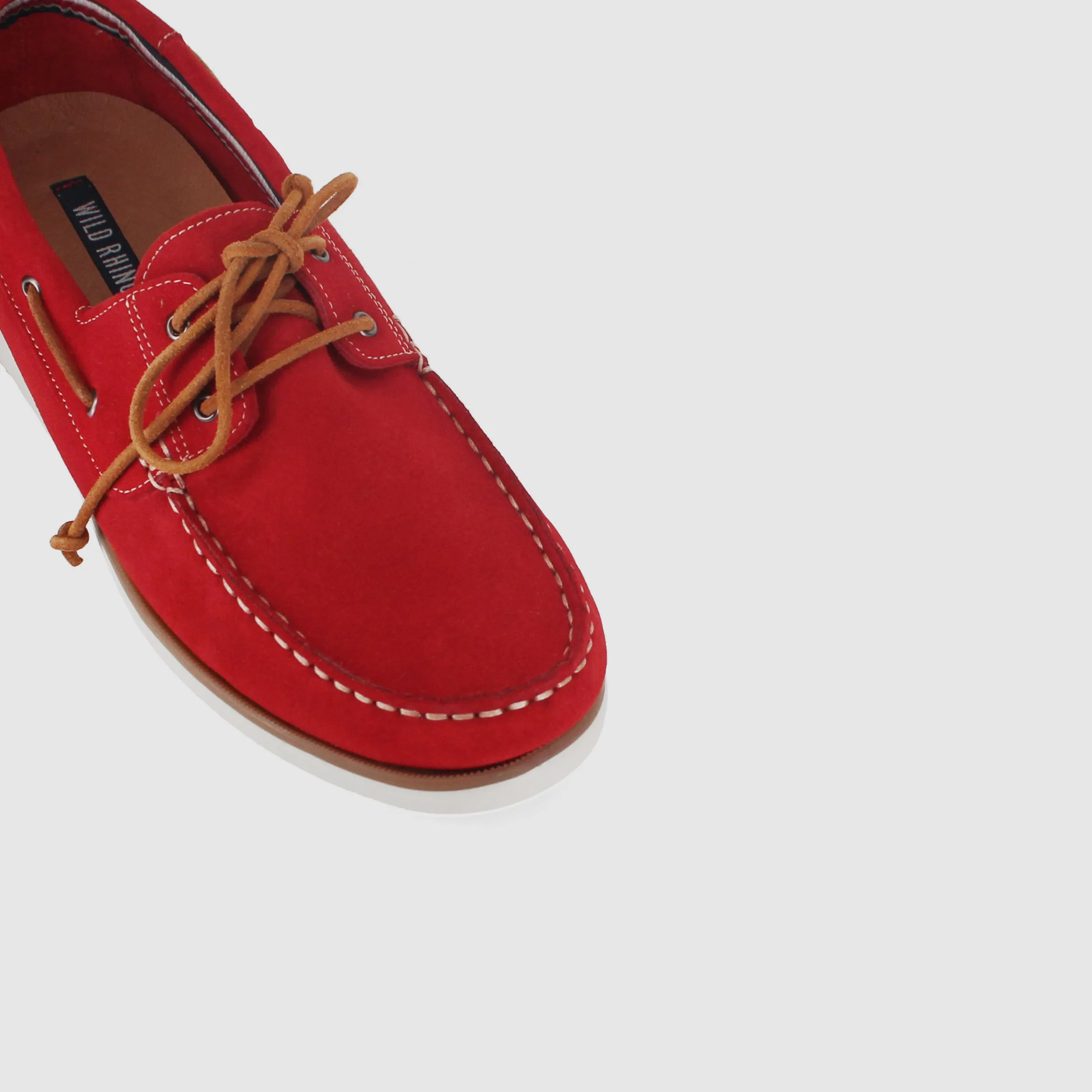 Dusk Walk Brighton Boat Shoes Red Suede