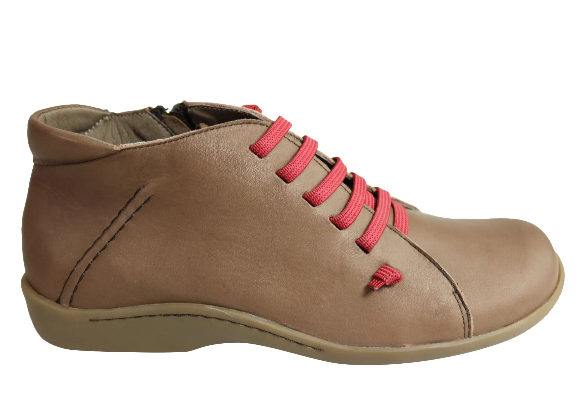 removable insoles Insulated Outdoor Explorer Flex & Go Aubree Womens Comfort Leather Ankle Boots Made In Portugal