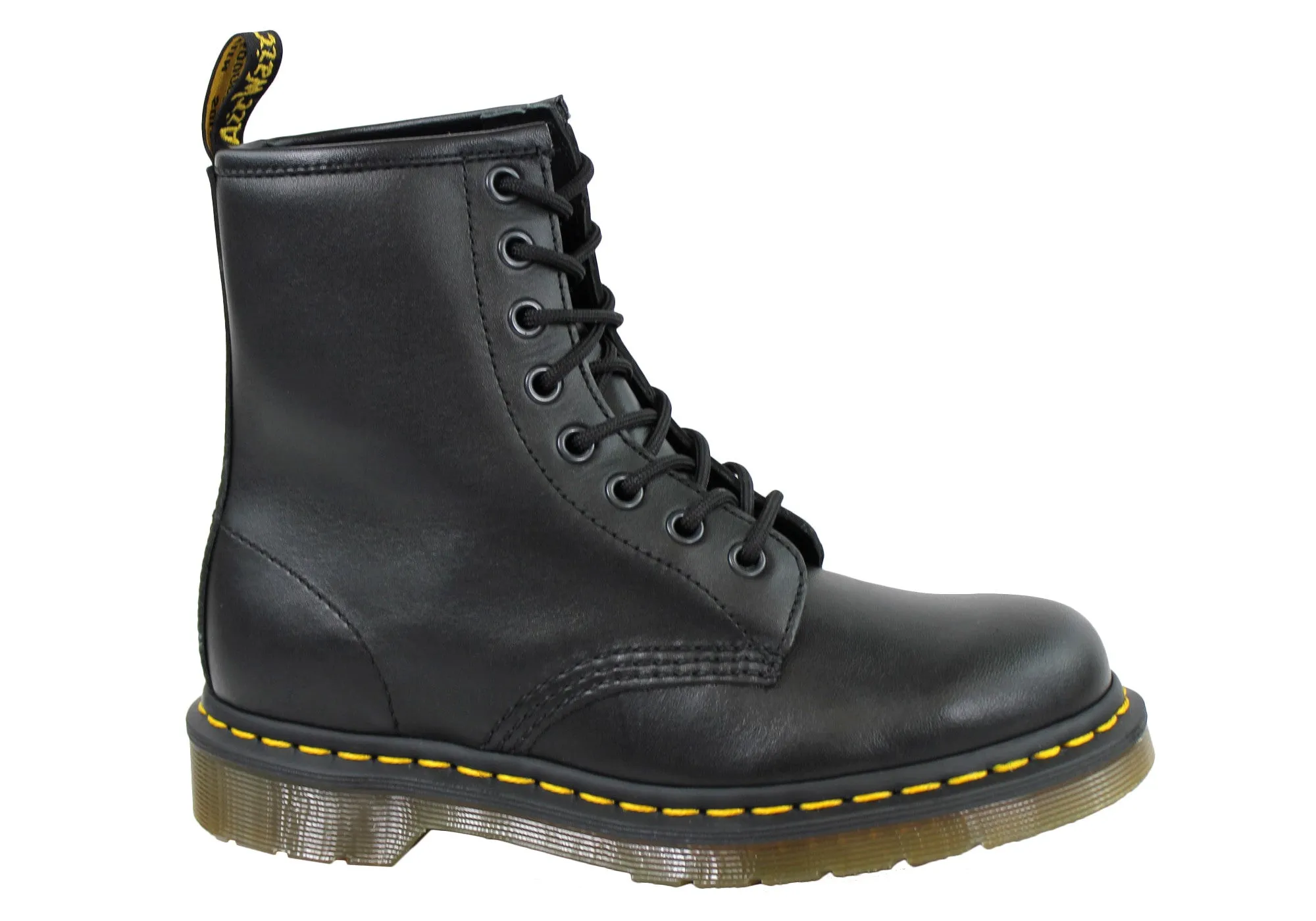 Weekend Escape Dr Martens 1460 Black Nappa Leather Lace Up Comfortable Unisex Boots
