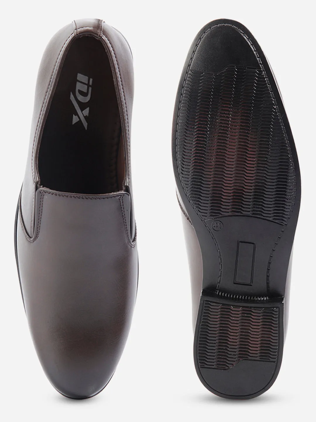 Line Core Men's Brown Round Toe Slip On Formal (IX1075)