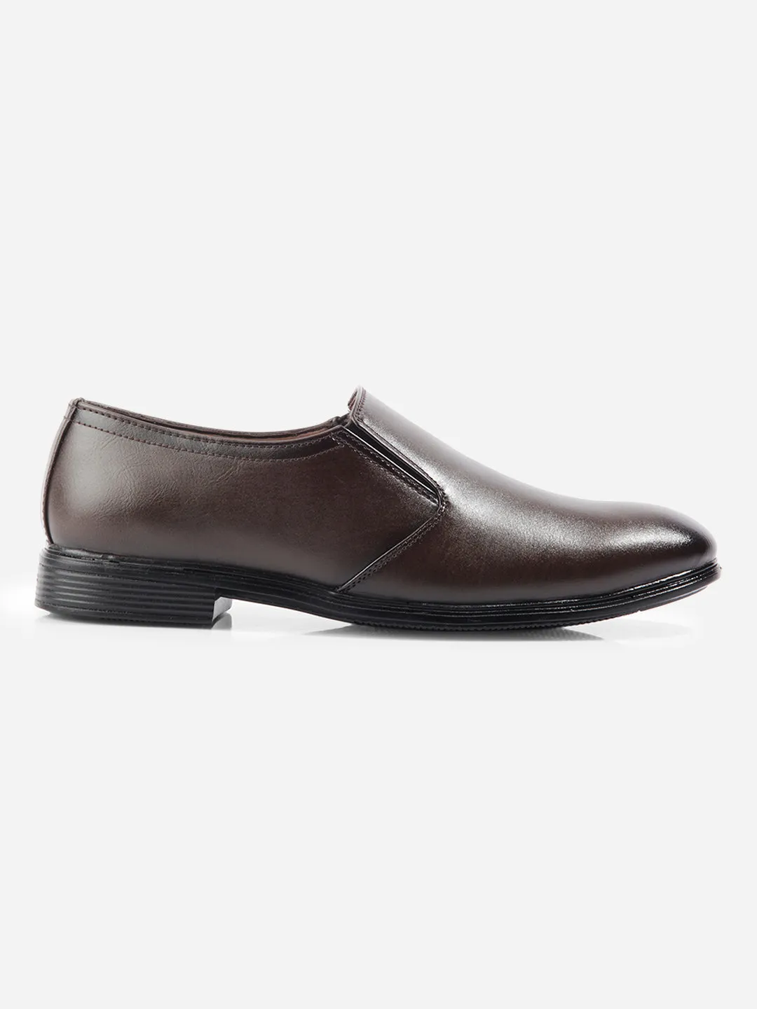 Men's Brown Round Toe Slip On Formal (IX1075) Classic Edge