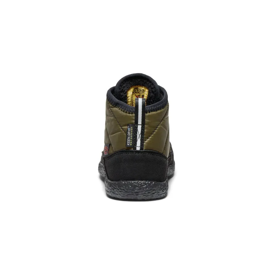 Little Kids' Howser II Waterproof Chukka  |  Dark Olive/Gold Flame Clean Finish Quick Drying River Crossing
