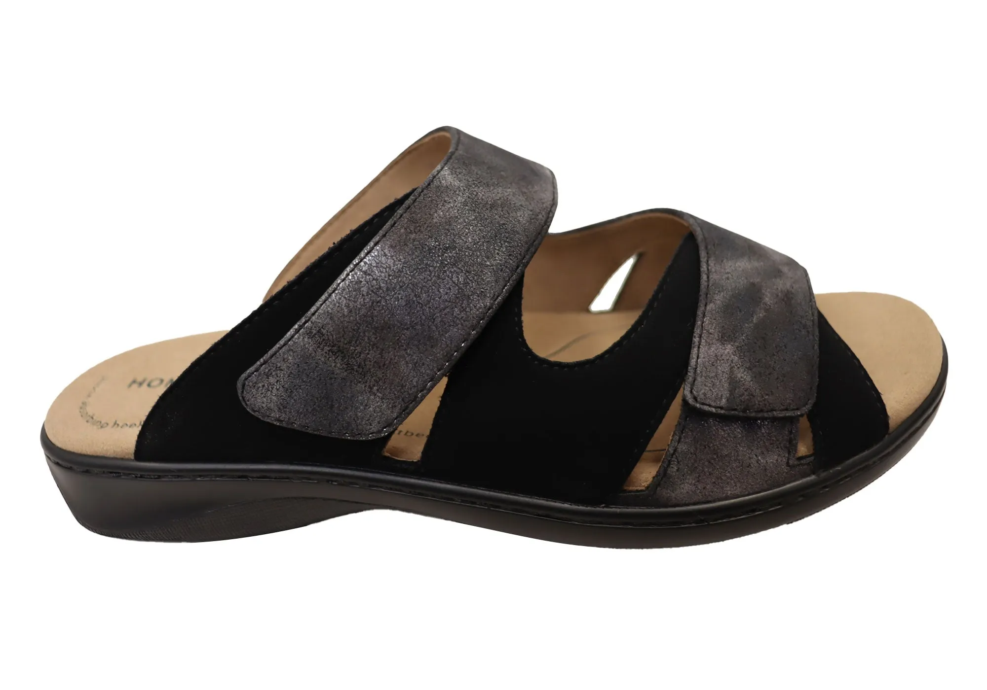 Homyped Womens Dream Slide Wide Width Slides Sandals Easy To Wear Shoes