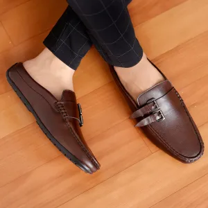 Neat Lines Marathon Pace Bacca Bucci JAMBOREE Fashion Mules/Clogs/Backless Loafers for Party/Travel/Office-Brown