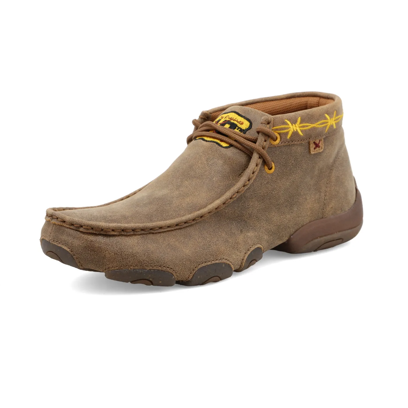 Twisted X Men's Chukka Driving Moc - Bomber/Gold Mountain Path RollUp