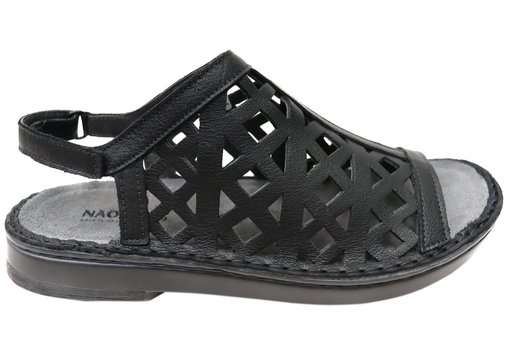 Easy on off Insole Cushion Naot Amadora Womens Leather Comfort Wide Fit Orthotic Friendly Sandals