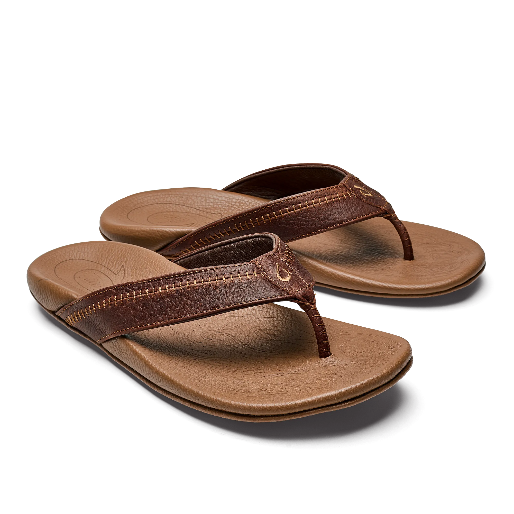 Comfortable Open-toe Shoes Hiapo - Dark Java / Toffee