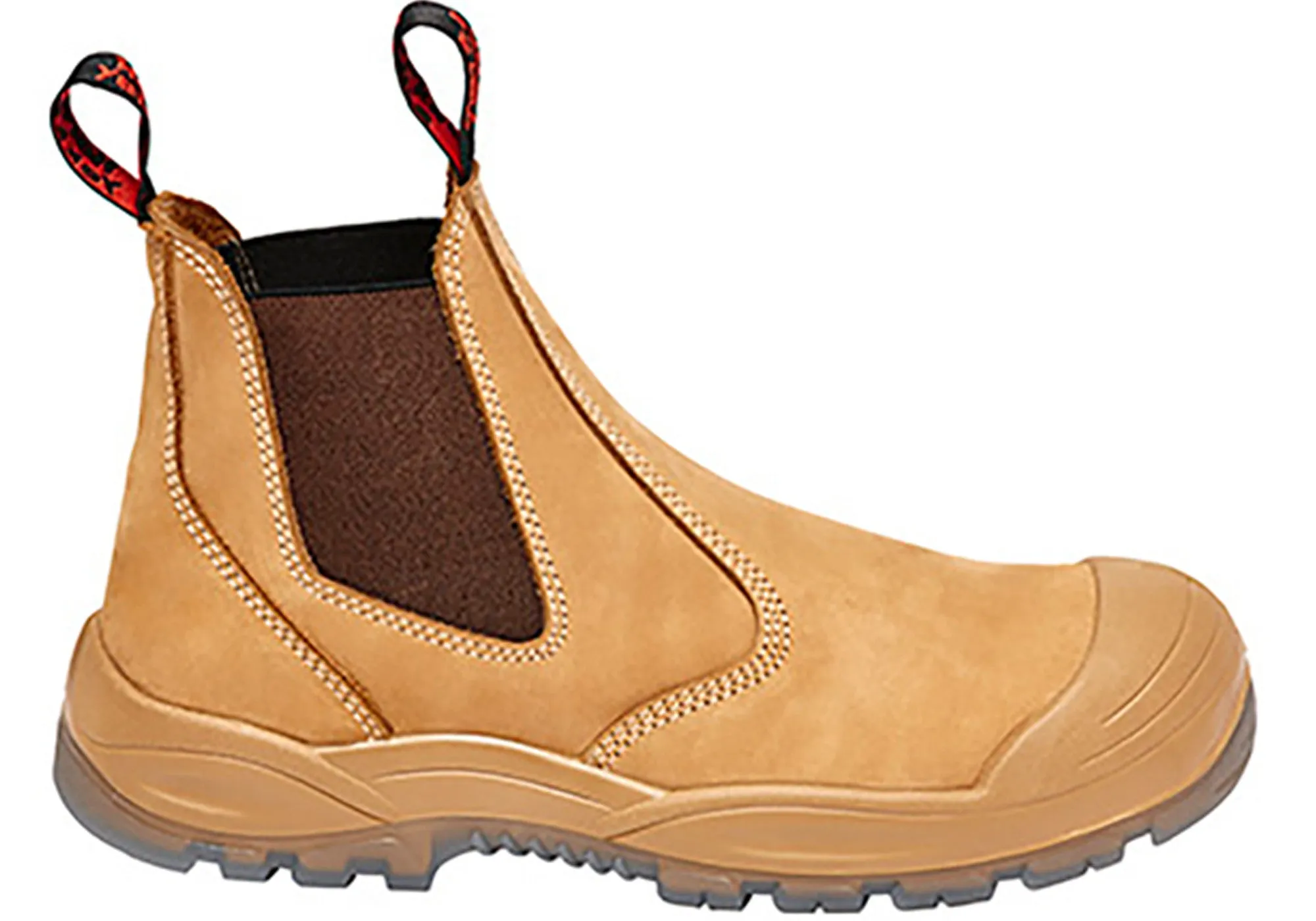 Daily Essentials Storm Mode Hard Yakka Mens Utility Gusset Pull Up Safety Steel Toe Boots