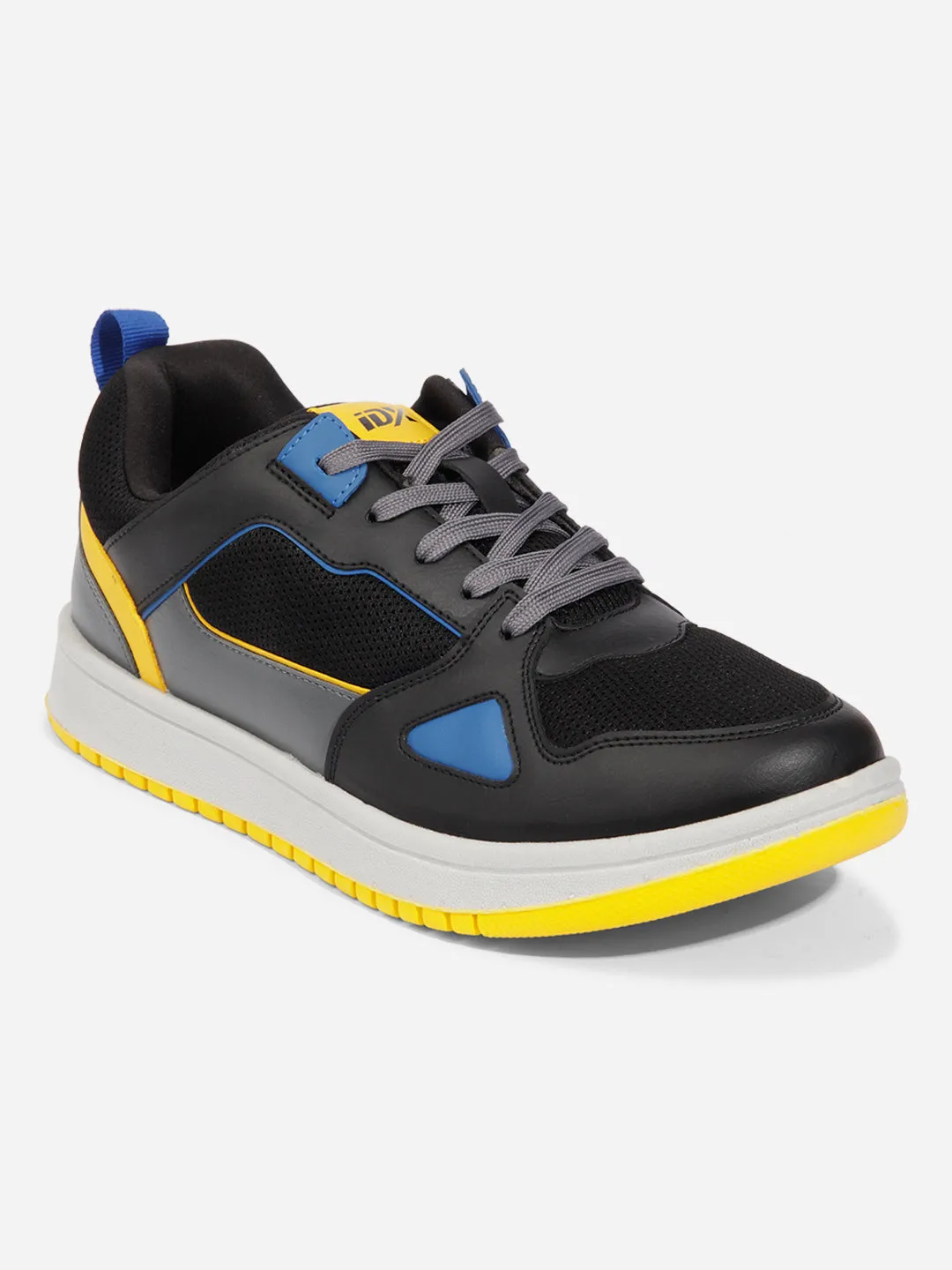 Daily Runs Ultra Light Foam Men's Black Grey Lace Up Sneakers (IX6011)