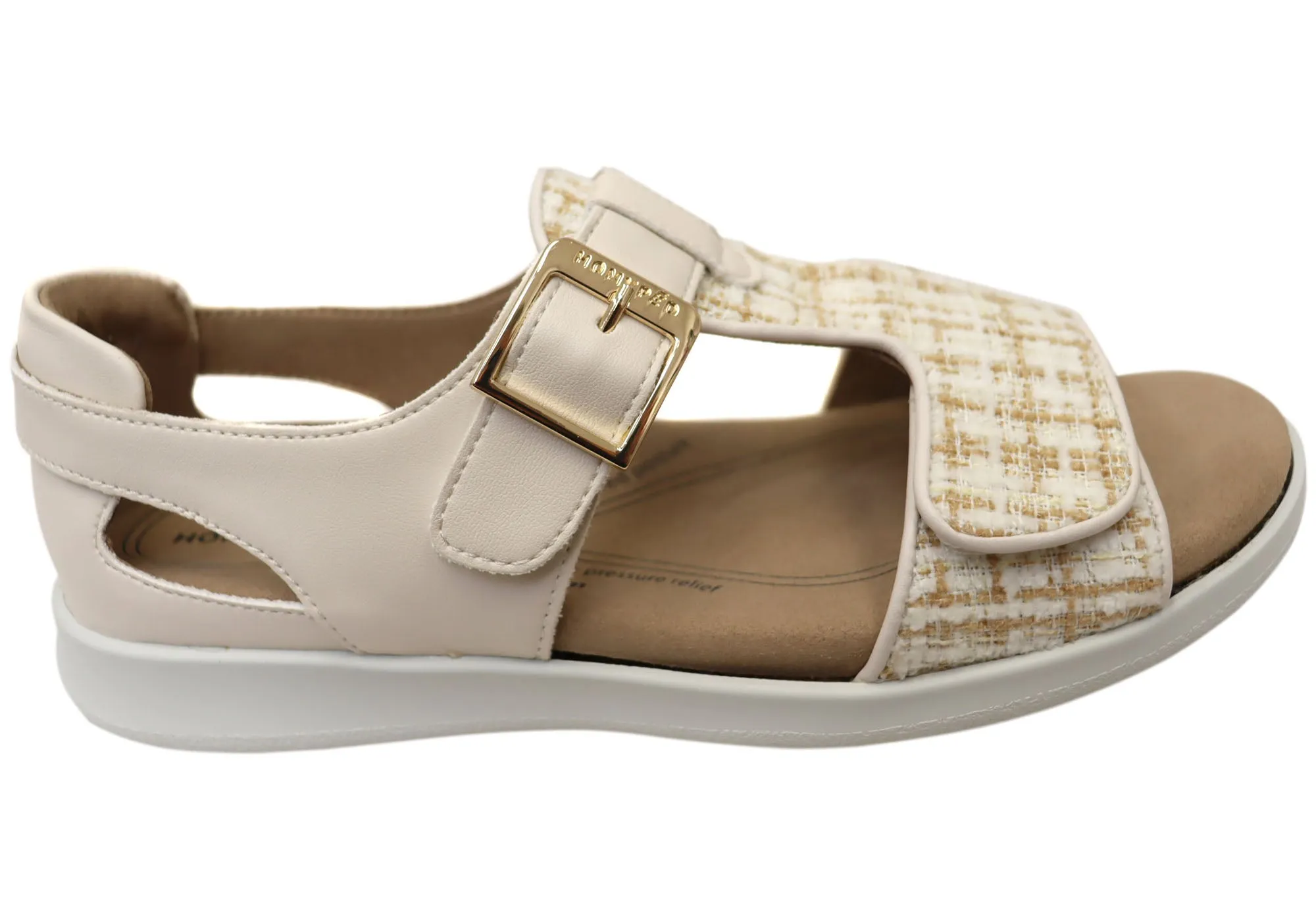 Homyped Womens Erin T Bar Comfortable Wide Width Sandals Footwear for Summer