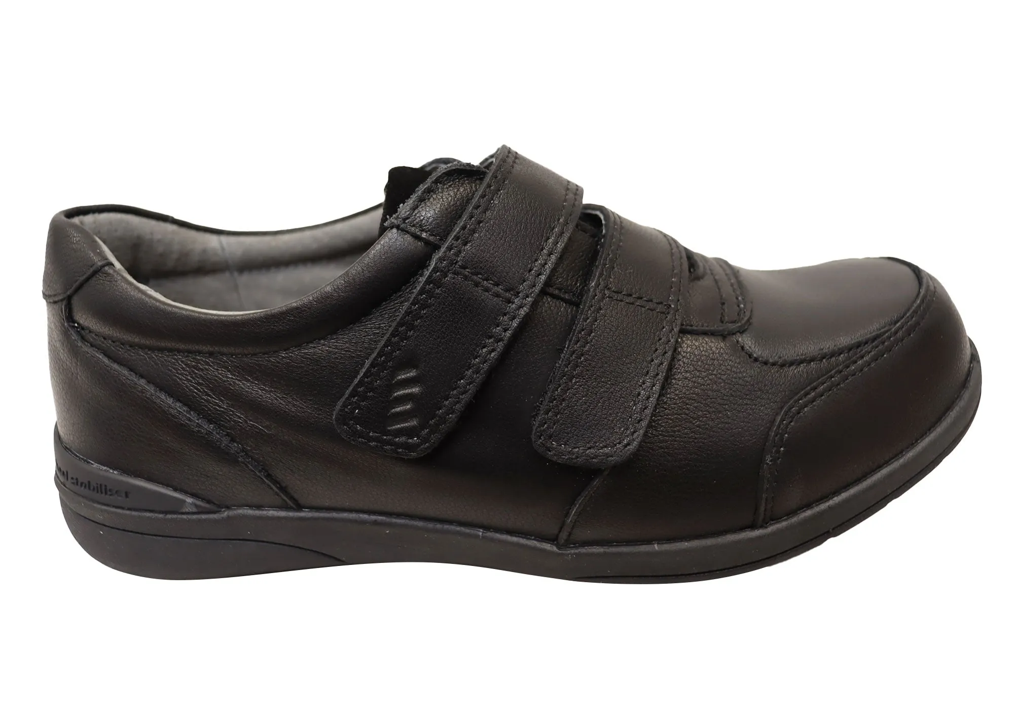 Adaptive piece Homyped Womens Odette Strap Comfortable Extra Wide Leather Shoes