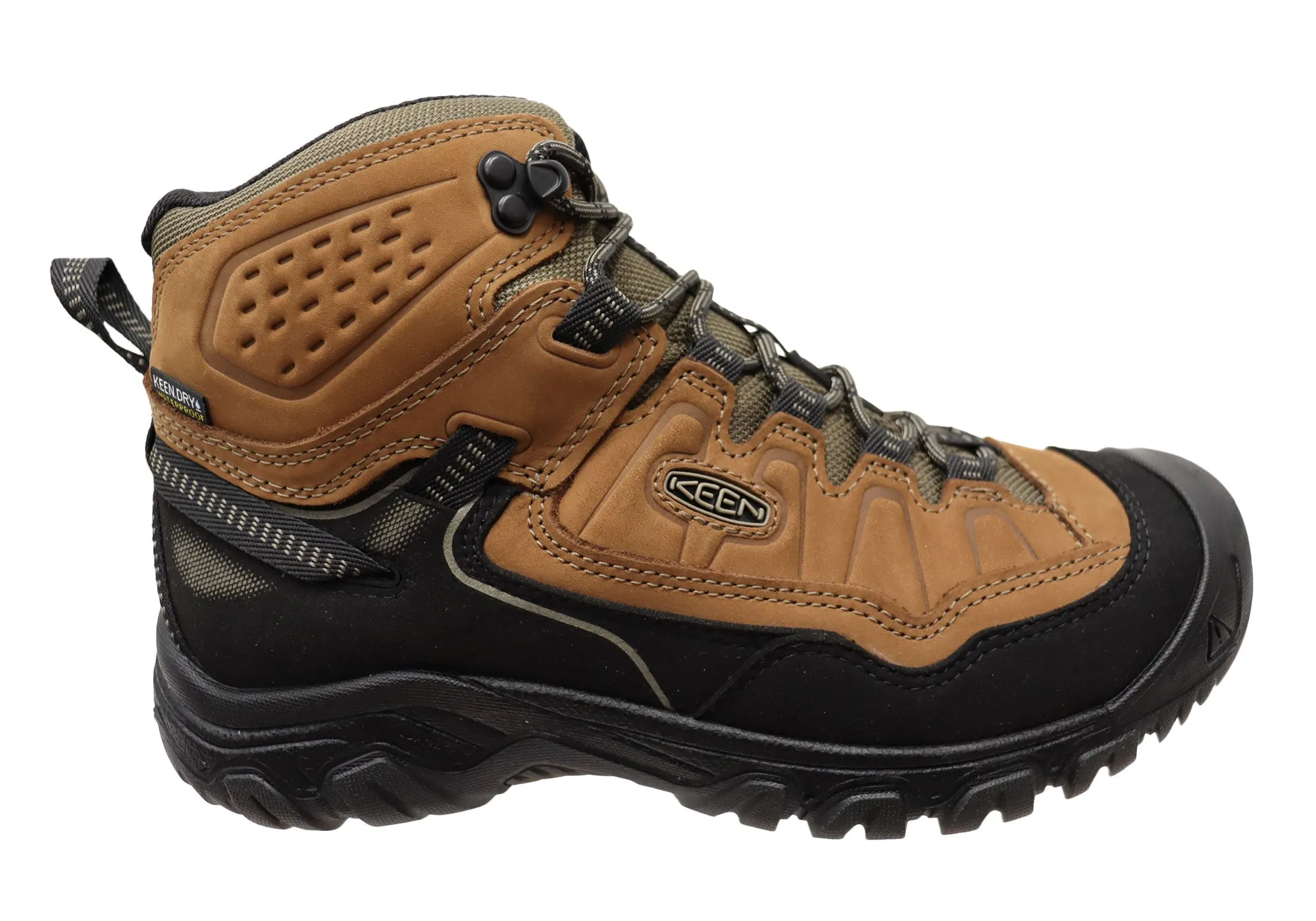 Street Style Buckle Shine Keen Mens Comfortable Targhee IV Mid Waterproof Hiking Boots