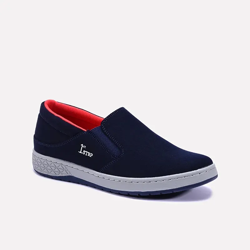 Noise Reducing Sole Dynamic Fit Lacing Vibe Blue Slip On Sneakers 0120487
