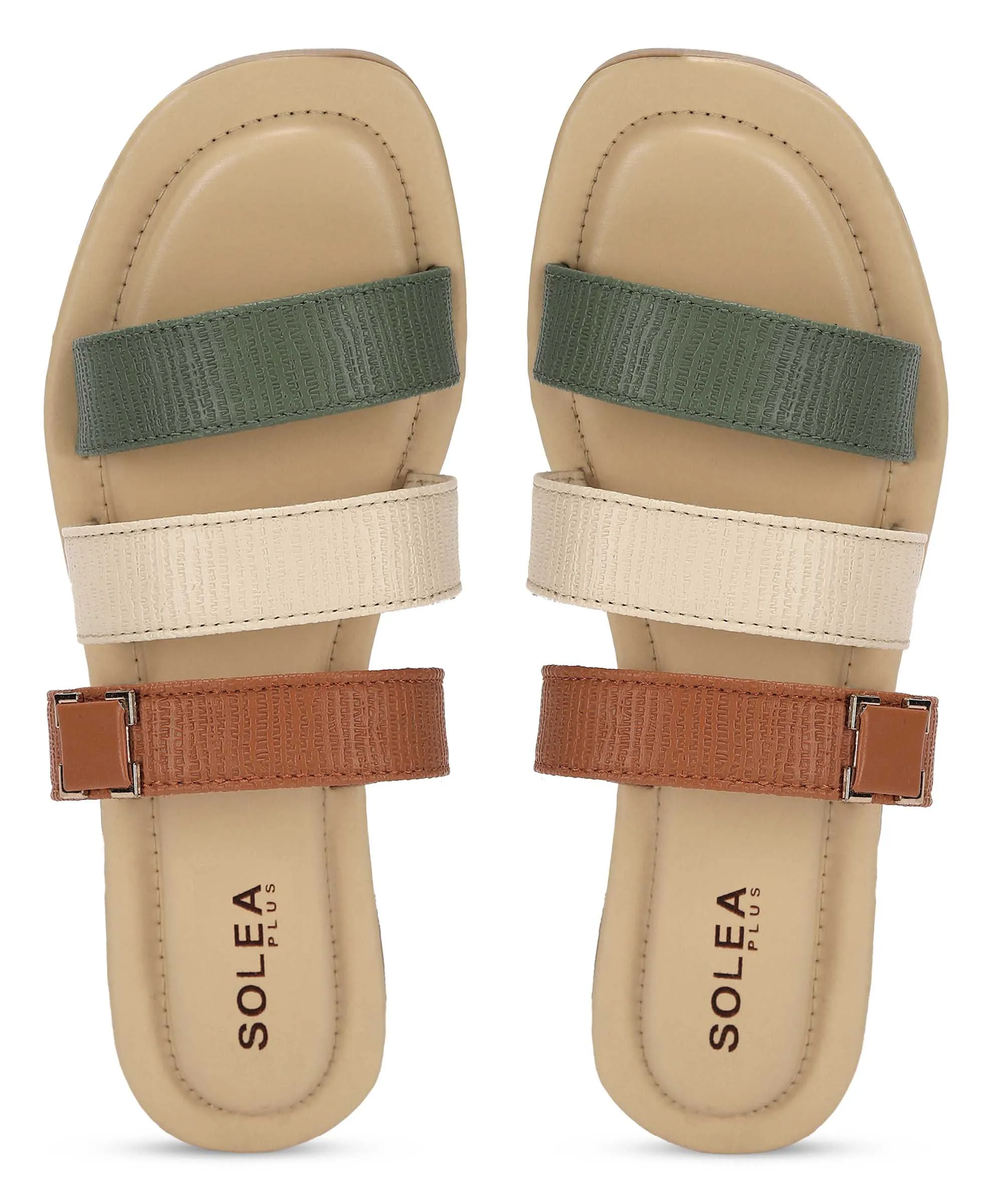 Paragon K6019L Women Sandals | Casual & Formal Sandals | Stylish, Comfortable & Durable | For Daily & Occasion Wear Closed Toe Design Silver Glow