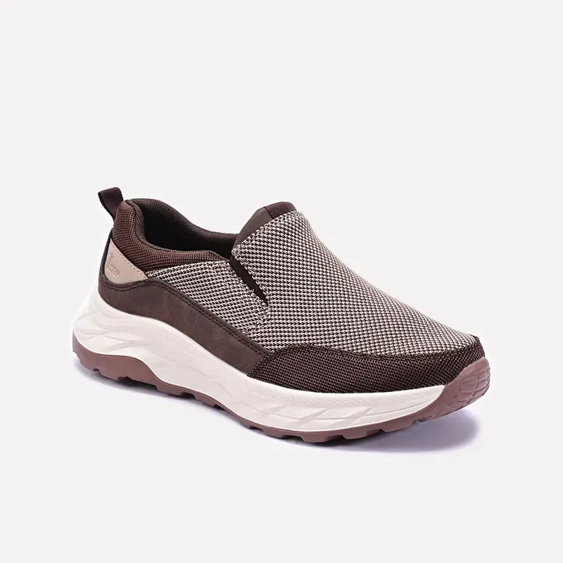 Smooth Step Brown Chunky Slip On Sneakers 0120555