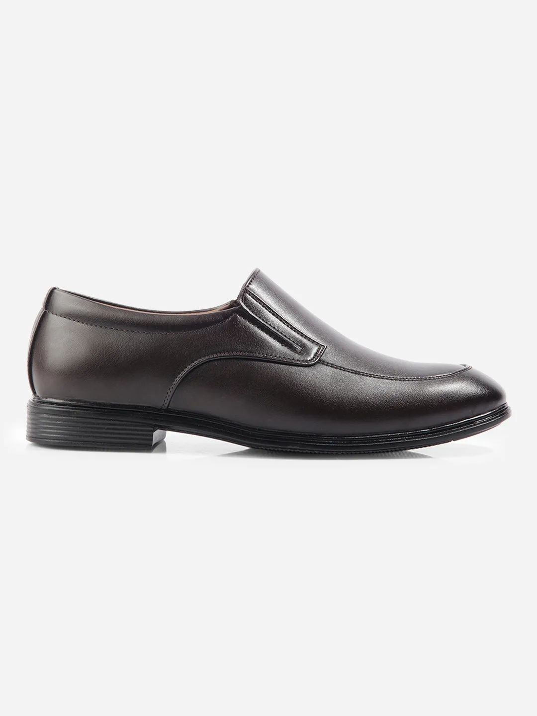 Men's Brown Round Toe Slip On Formal (IX1077) Main Move