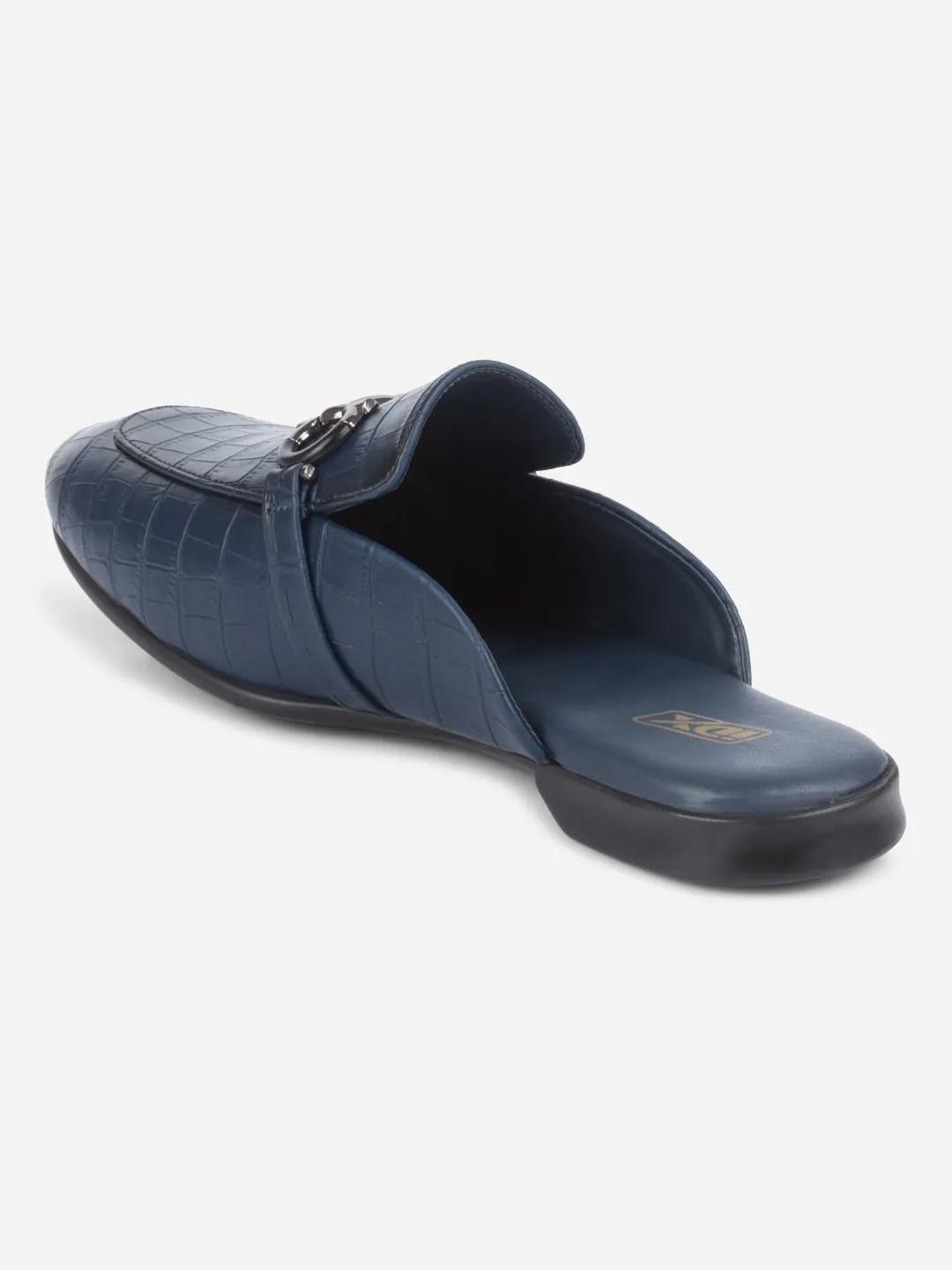 Team Fit Men's Blue Smart Casual Buckle Mule (IX1089)