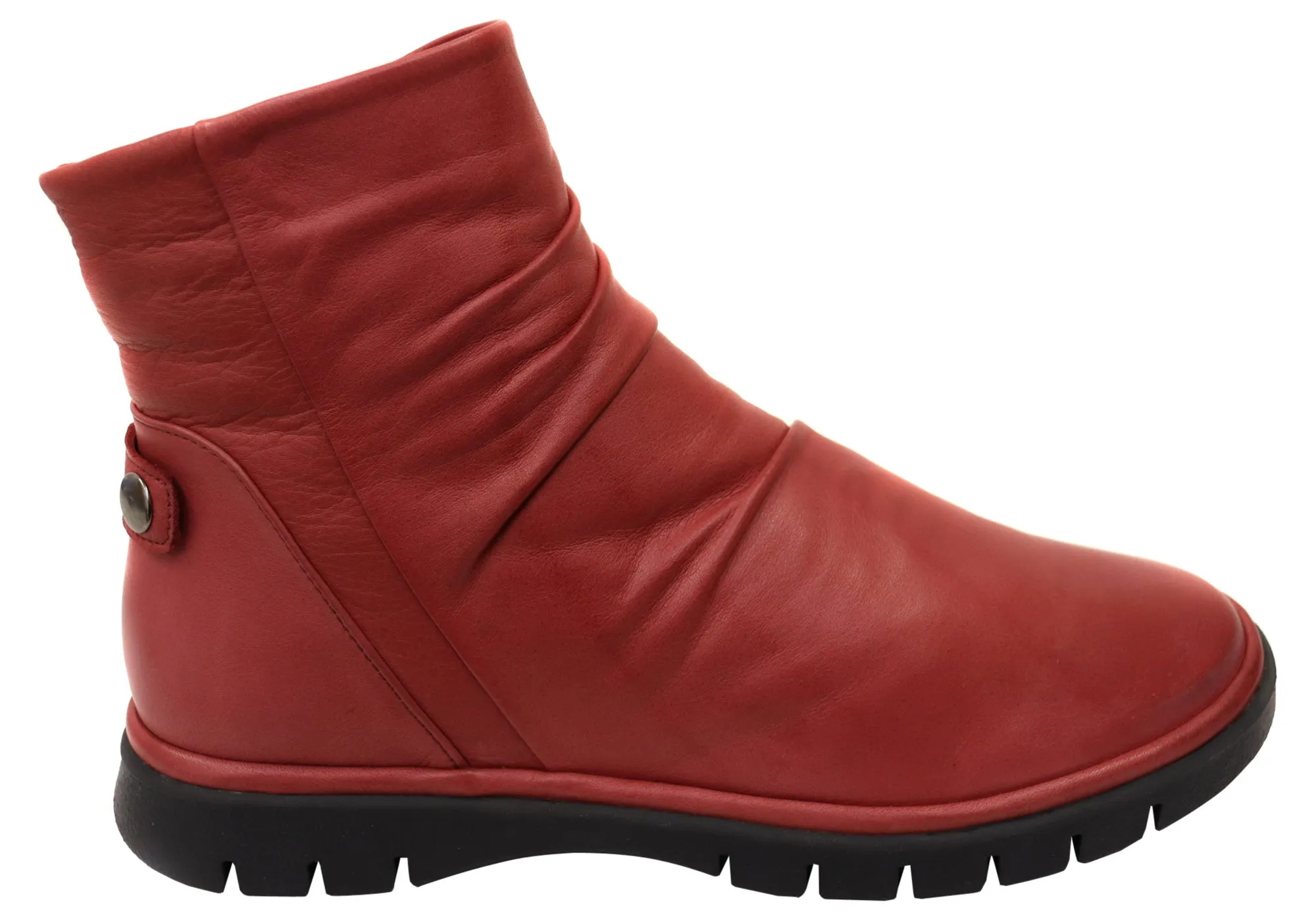 Slip Resistant Night Travel Orizonte Salony Womens European Comfortable Leather Ankle Boots