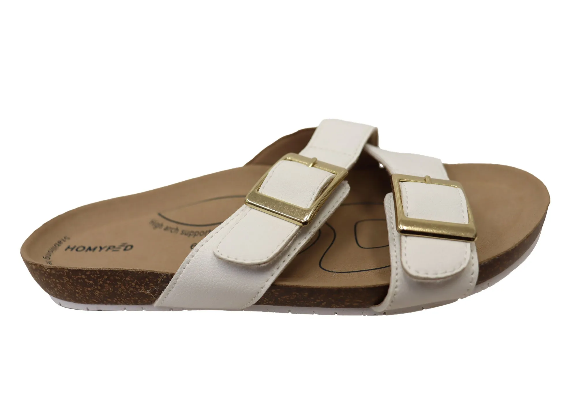 Homyped Womens River Y Strap Comfortable Wide Fit Slides Sandals Relaxing Shoes Urban Edge