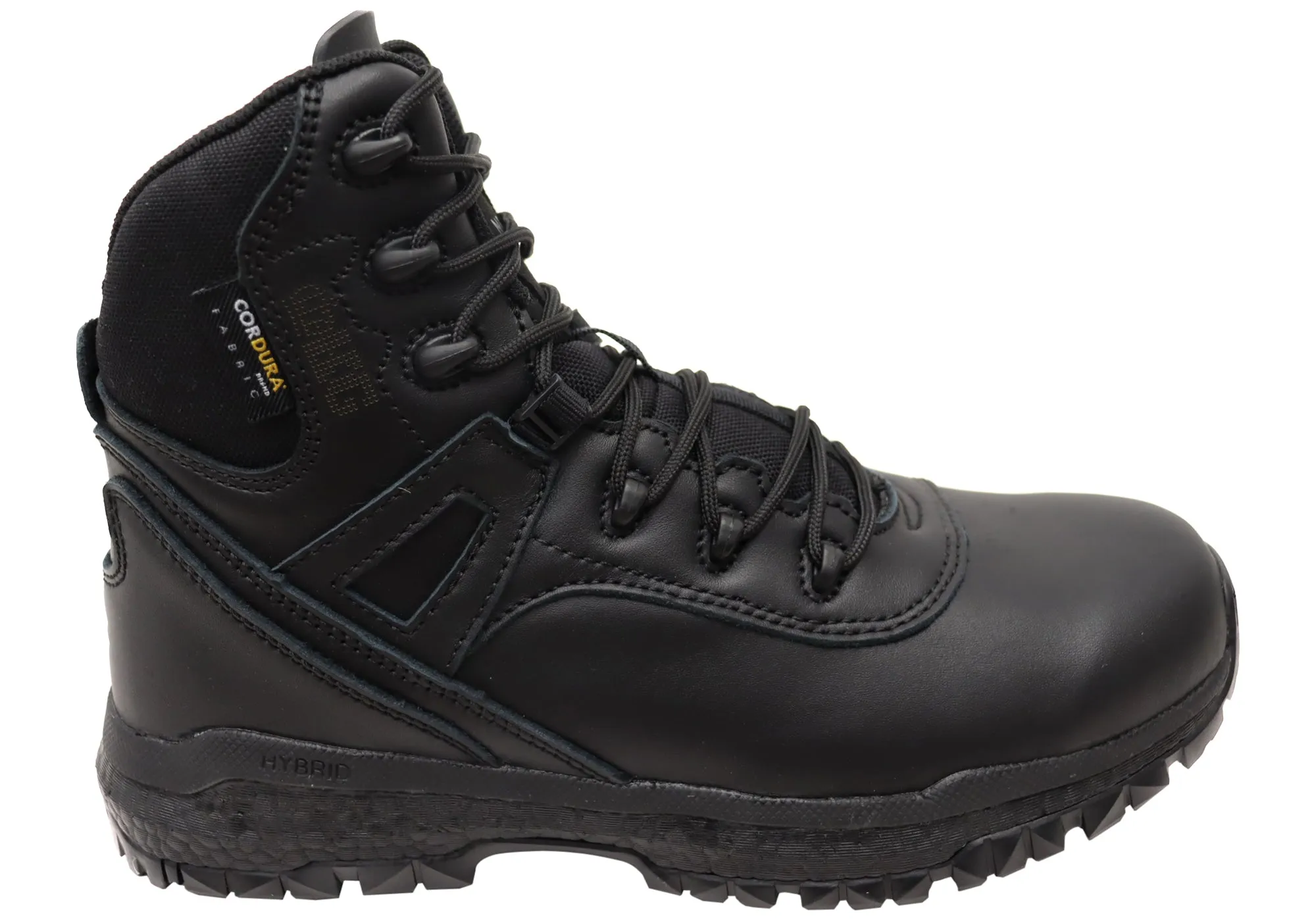 KingGee Mens N Force Hybrid 6 Inch Black Non Safety Boots Snow Activity