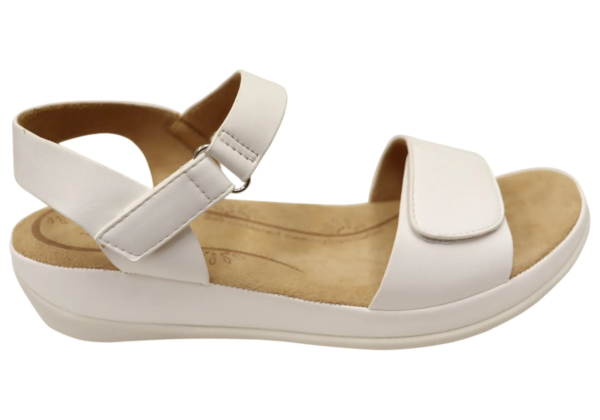 Stylish Flats Scholl Orthaheel Carly Womens Comfortable Memory Foam Sandals
