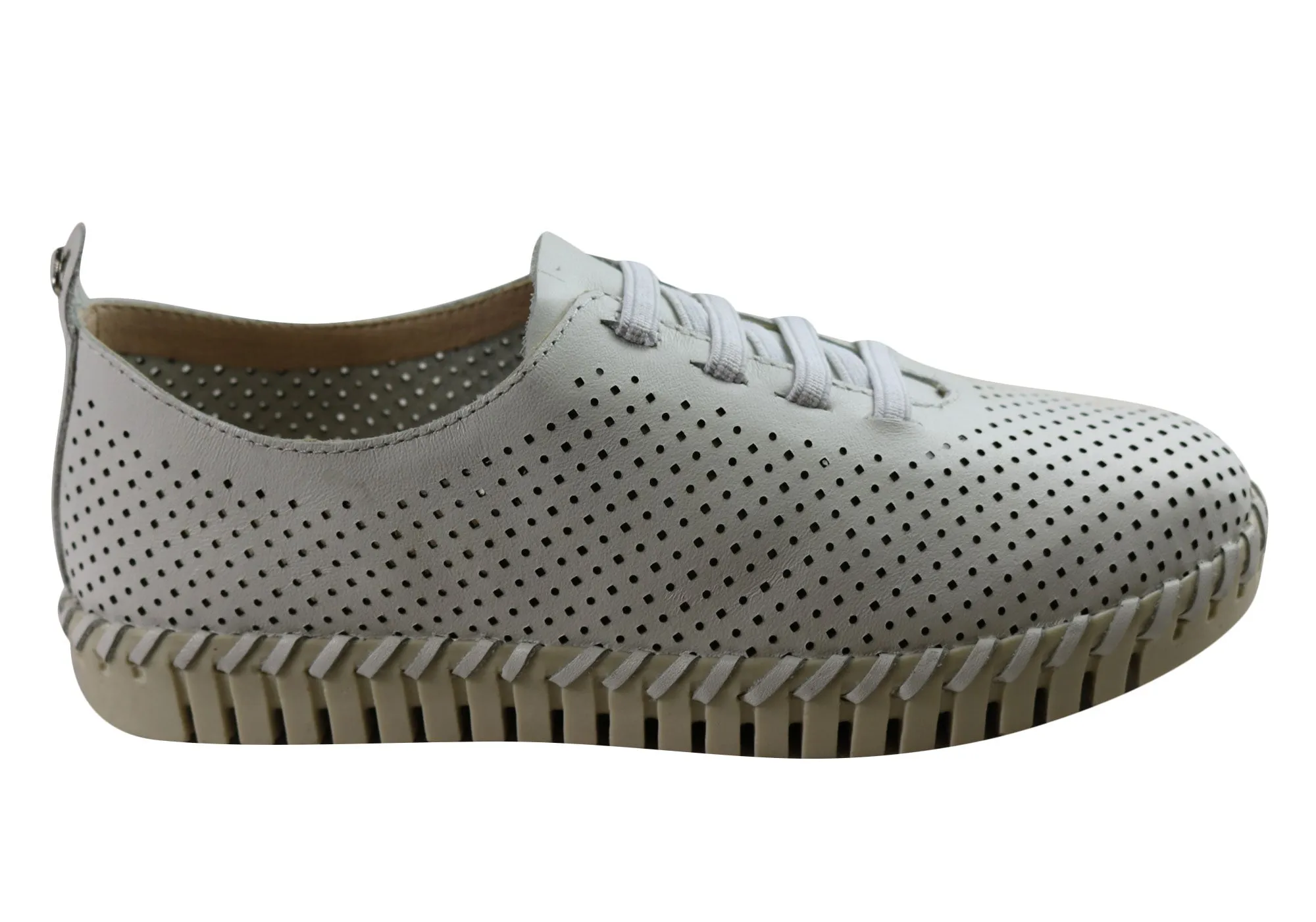 Sand Stroll Bottero Hollie Womens Comfortable Leather Casual Shoes Made In Brazil