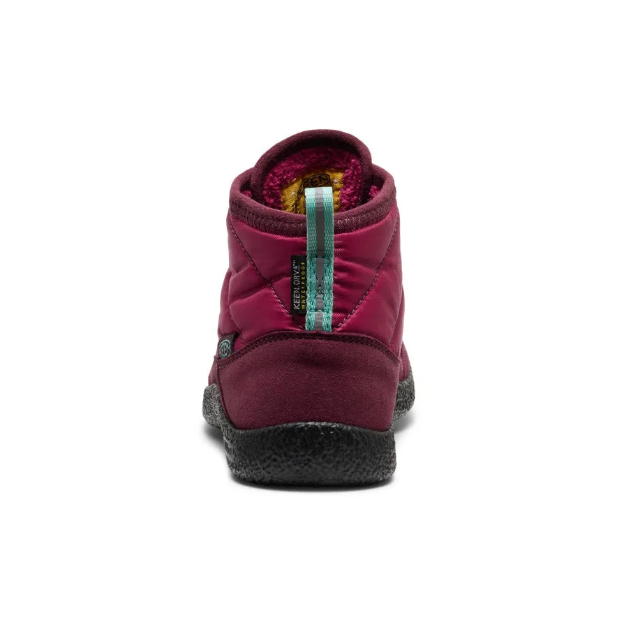 Quick Access Little Kids' Howser II Waterproof Chukka  |  Beaujolais/Pool Blue
