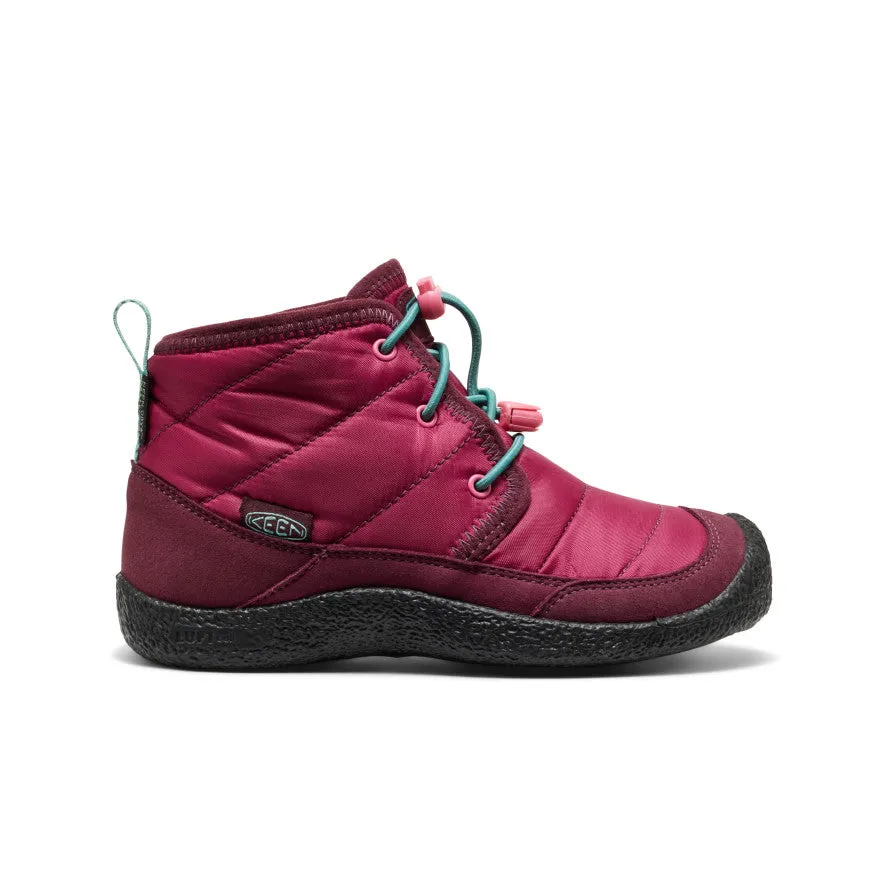 Comfort Lining Trail Runner Seamless Comfort City Walking Little Kids' Howser II Waterproof Chukka  |  Beaujolais/Pool Blue