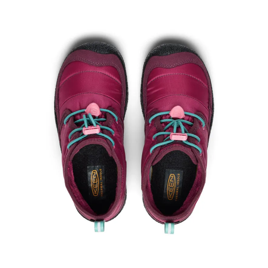 Little Kids' Howser II Waterproof Chukka  |  Beaujolais/Pool Blue Comfortable Heel