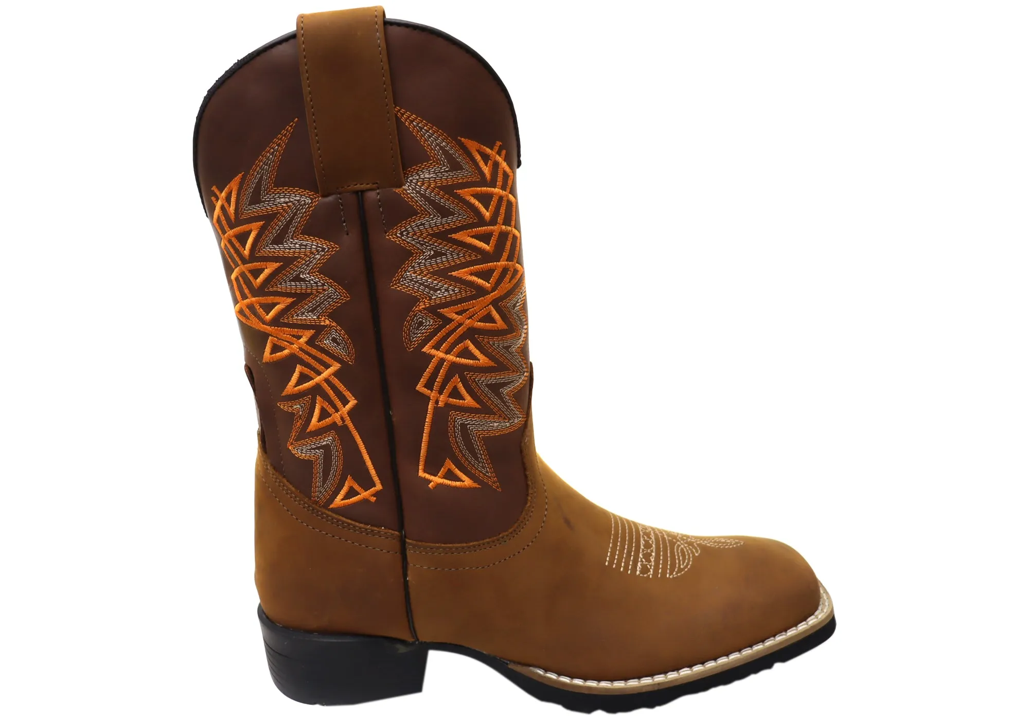 Protective Layer Outdoor Tough D Milton Alonzo Mens Leather Comfortable Western Cowboy Boots
