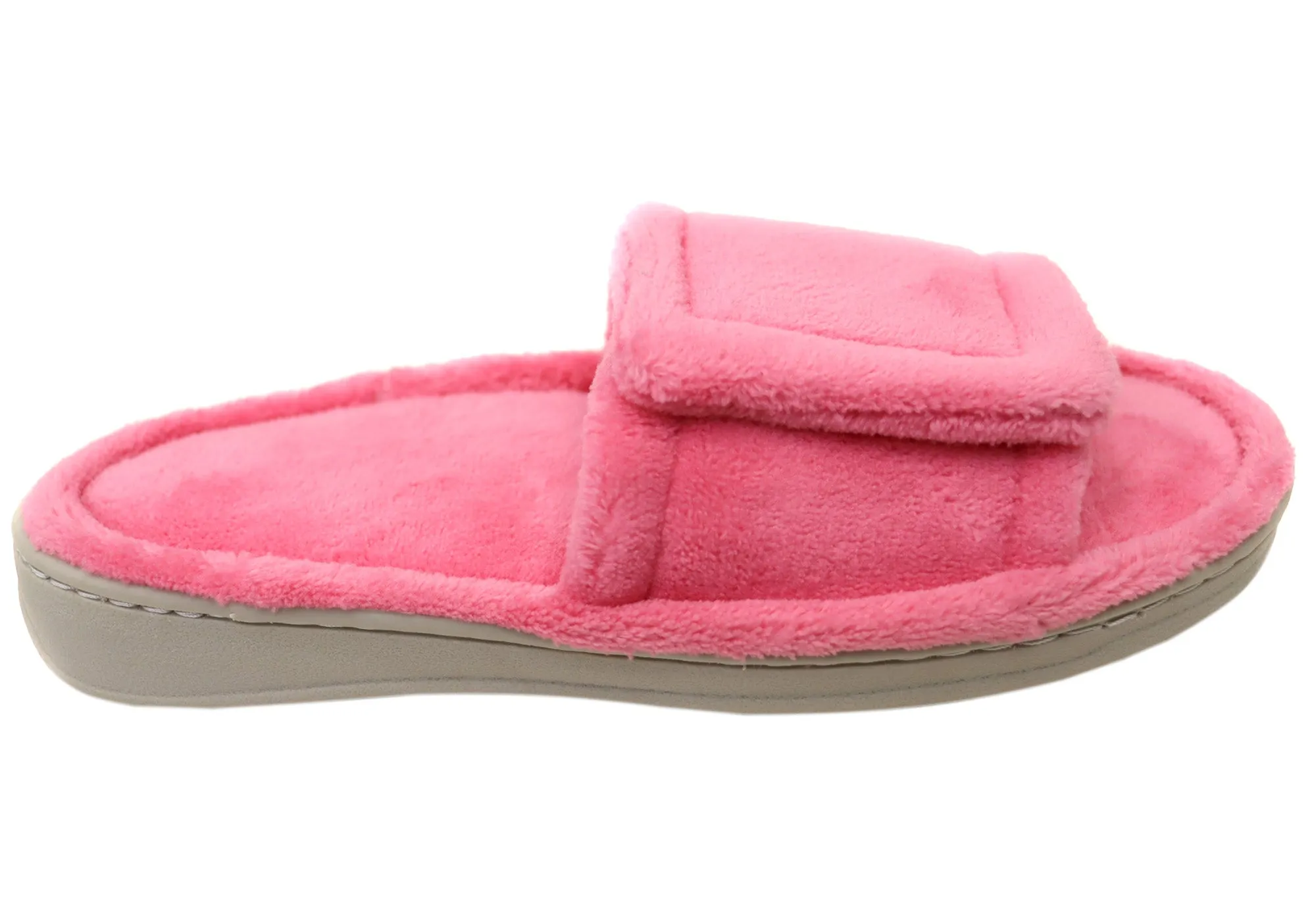 Quick Walk Fit Effortless Walk Fit Homyped Una Strap Womens Comfortable Wide Width Open Toe Slippers