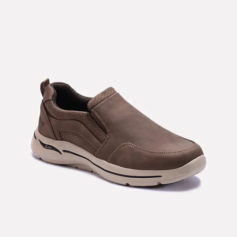 Low Profile Silhouette well made Khaki Slip On Sneakers 0120568