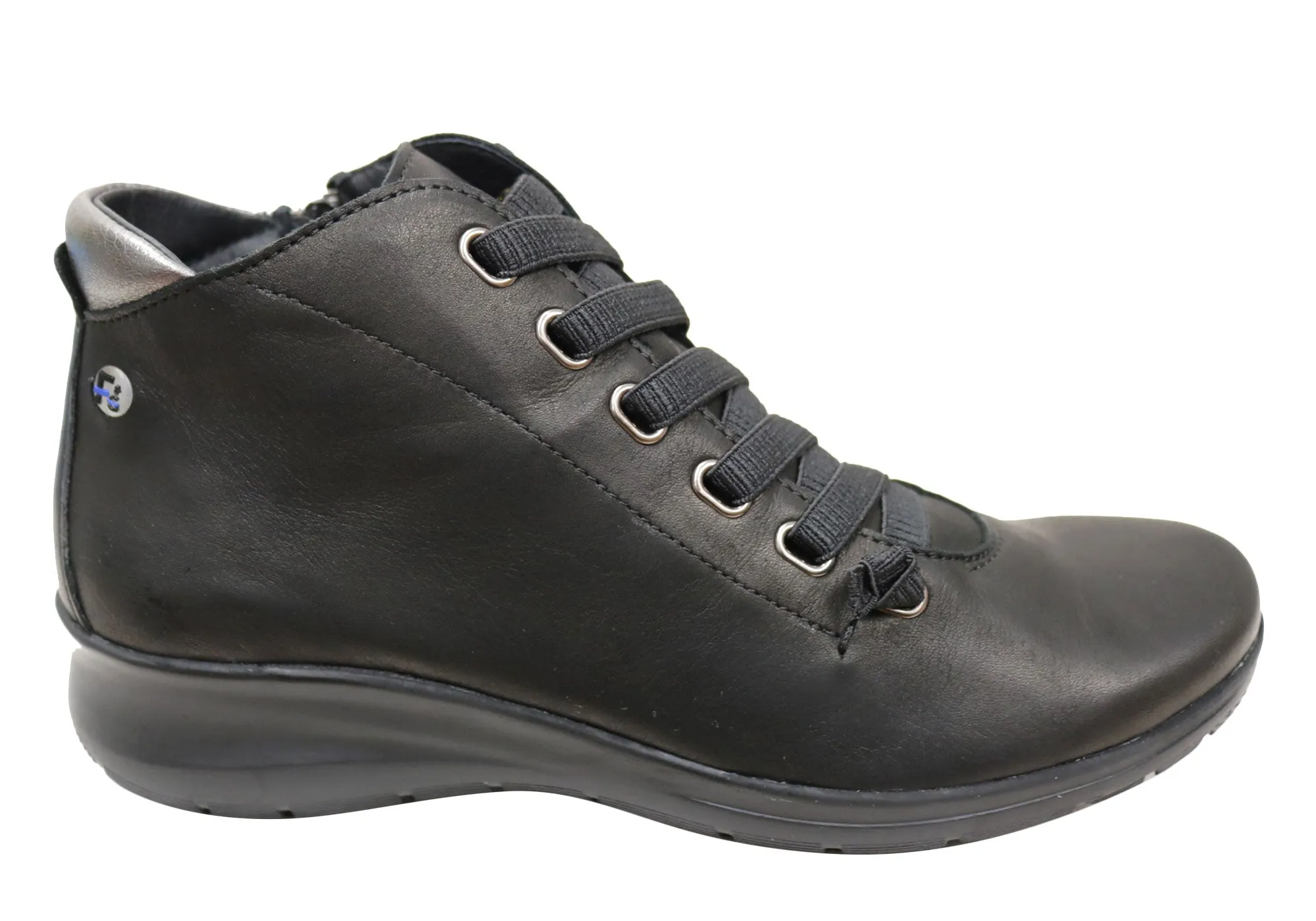 Flex & Go Cosmo Womens Comfort Leather Ankle Boots Made In Portugal Low Profile Adventure Journey