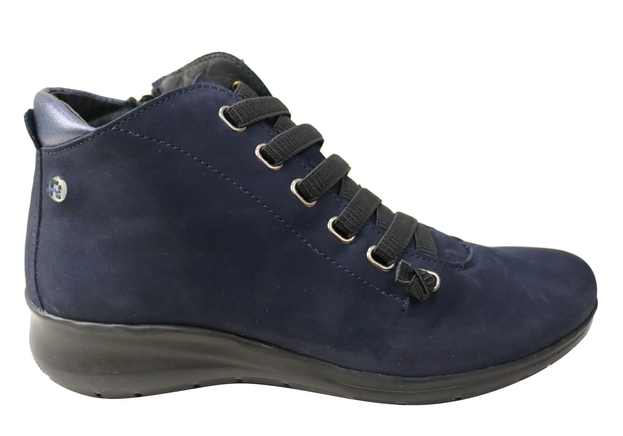 Storm Proof Flex & Go Cosmo Womens Comfort Leather Ankle Boots Made In Portugal