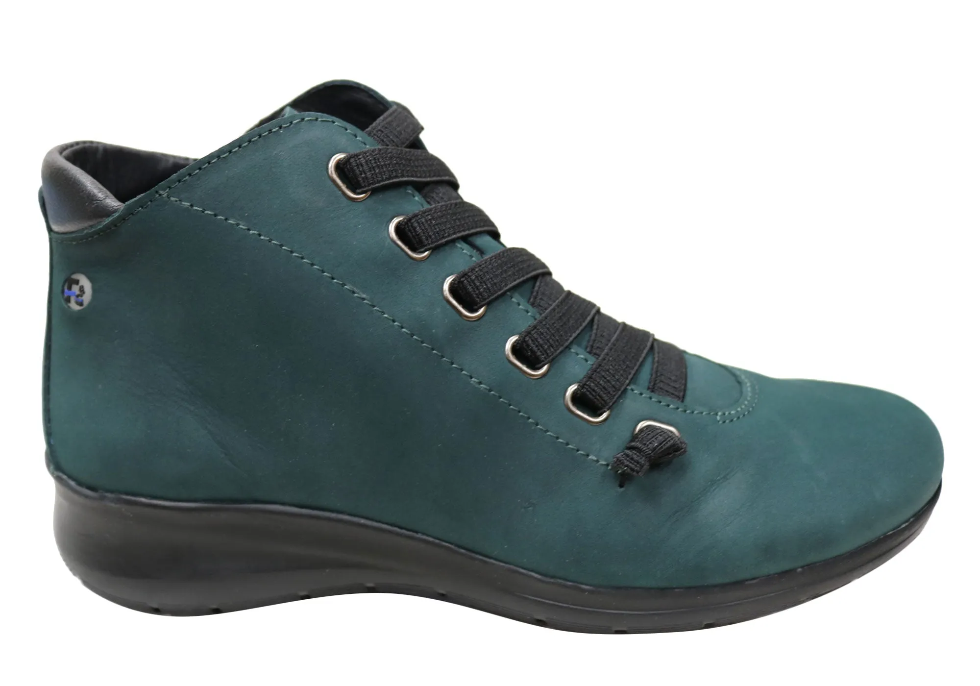 Flex & Go Cosmo Womens Comfort Leather Ankle Boots Made In Portugal Weather Ready Comfort arch
