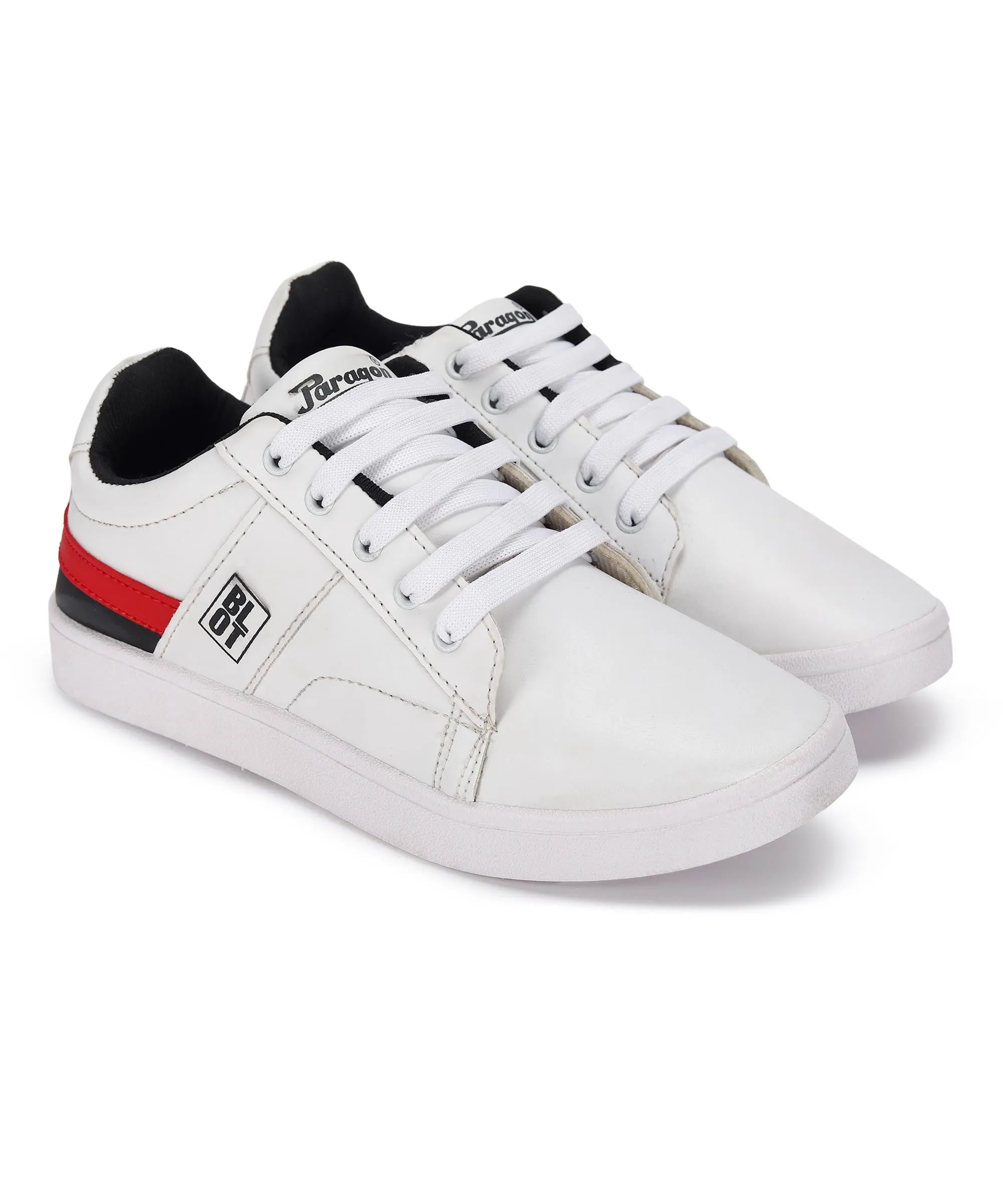 Paragon K1017G Men Casual Shoes | Stylish Walking Outdoor Shoes for Everyday Wear | Smart & Trendy Design  | Comfortable Cushioned Soles White High-Performance Fit