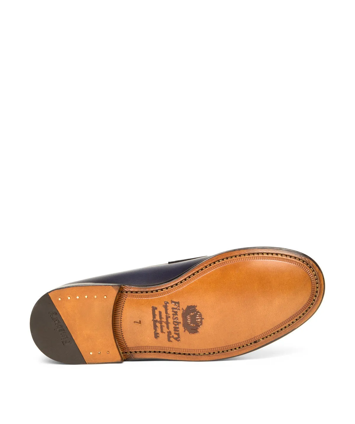 Mocassin COLLEGE 1986 Bleu Flat Sole Elegant