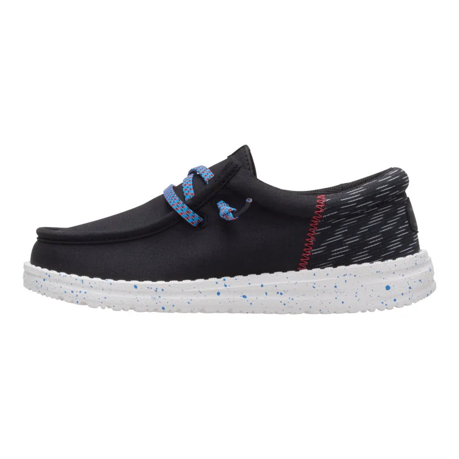 Recycled Mesh Upper Responsive ride Wally Funk Youth Jersey Jacquard - Black/Multi