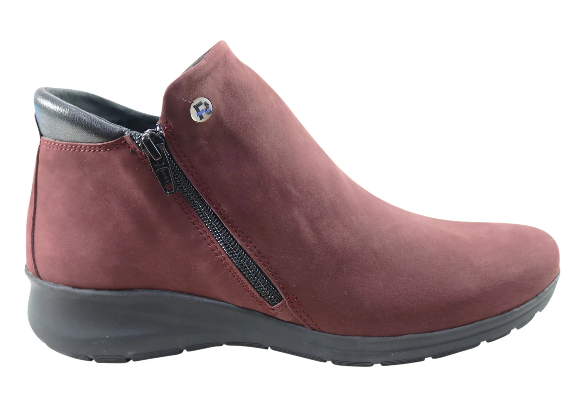 Anti-odor technology Eco Friendly Flex & Go Yonda Womens Comfort Leather Ankle Boots Made In Portugal