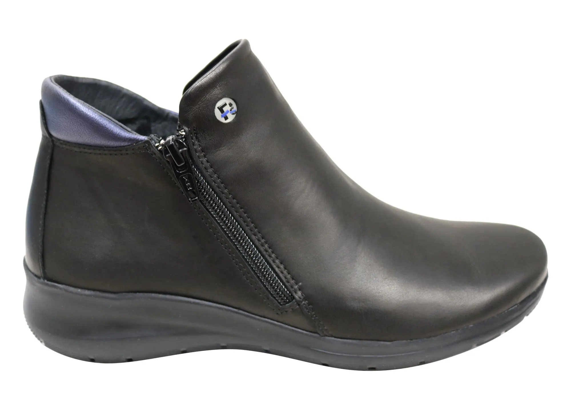 Ultimate Durability Flex & Go Yonda Womens Comfort Leather Ankle Boots Made In Portugal