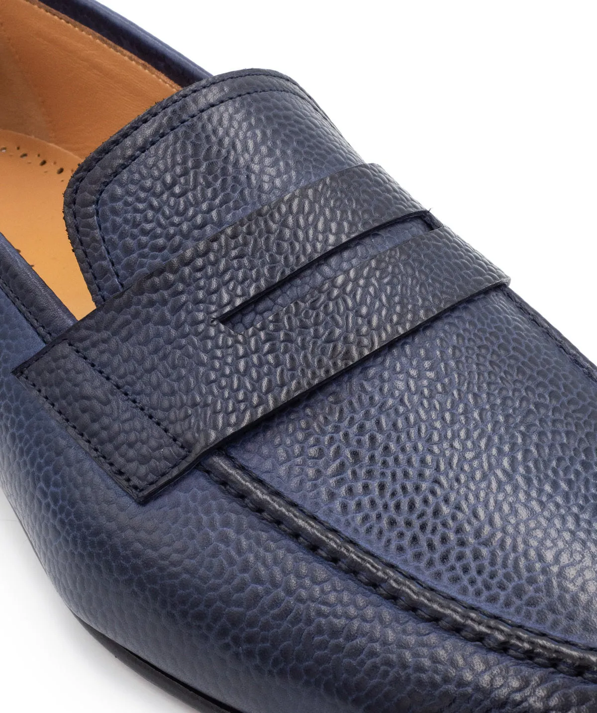 Corporate Event Mocassin MARKOS Grain Bleu Patin