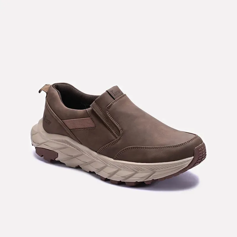 Khaki Comfy Casual Sneakers 0120566 Impact Dispersing Enhanced Ankle Support