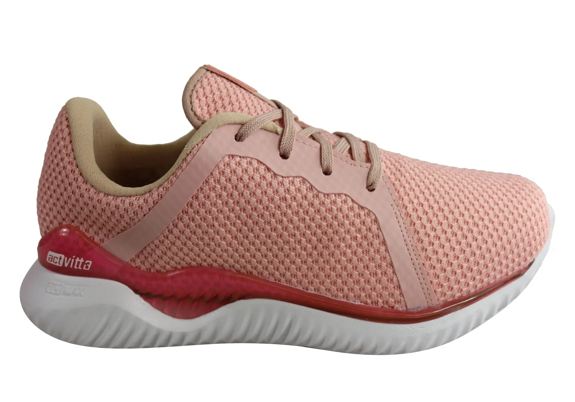 Actvitta Amora Womens Comfy Lightweight Cushioned Lace Up Active Shoes Tie-dye Neutral Glow