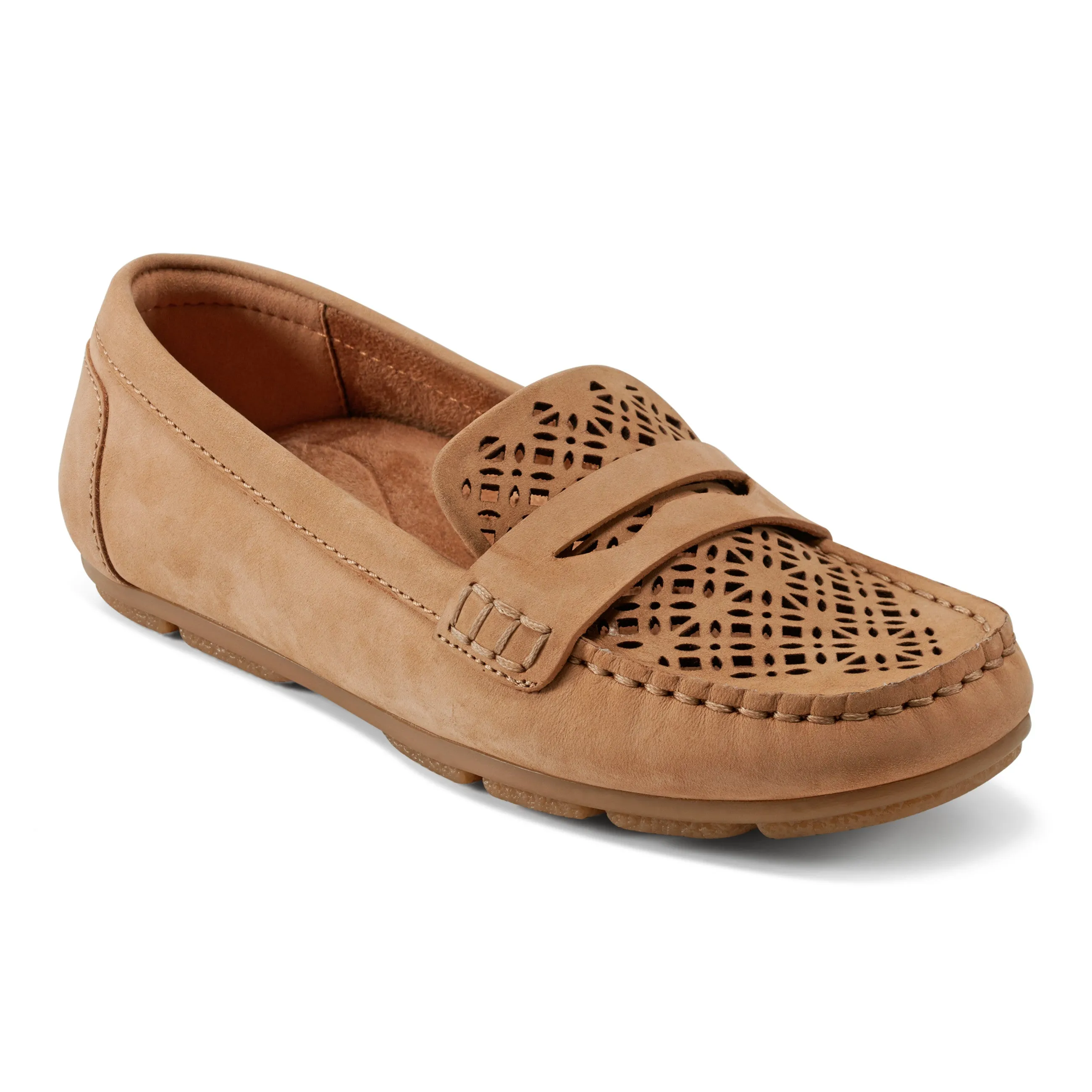 Remi Almond Toe Slip-on Casual Flat Loafers Strap Mode