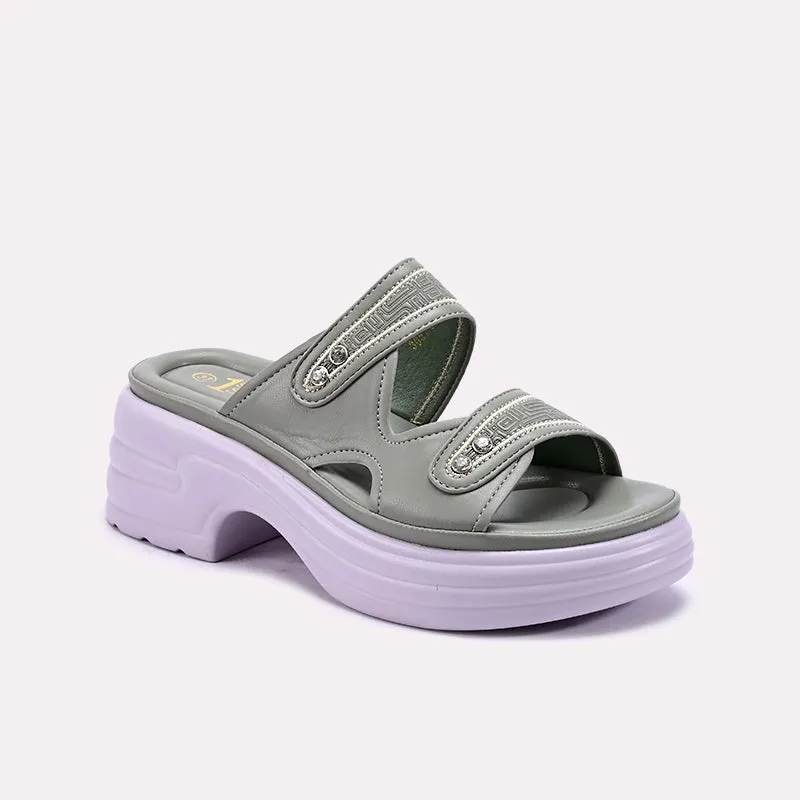 Gray Thick Sole Slippers 0412931 Antique Glow