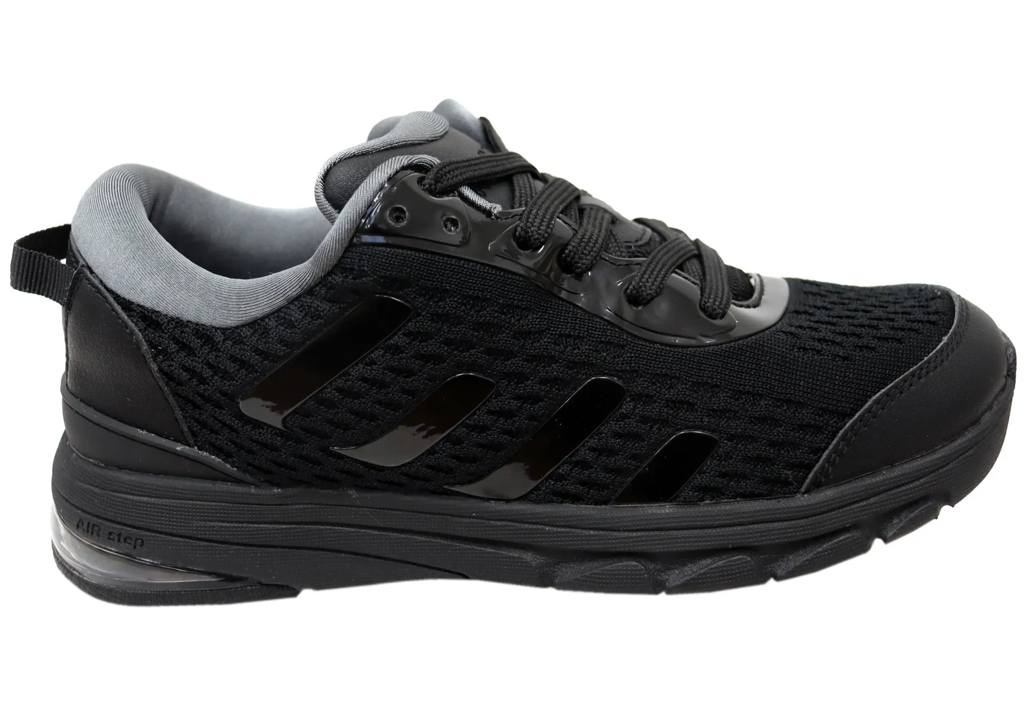 Reflective Detail Dynamic Traction Outsoles Homyped Womens Airstep Lace Comfortable Wide Fit Lace Up Shoes