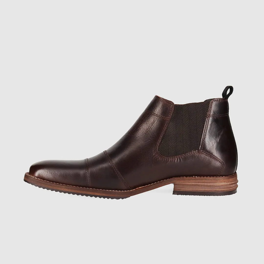 Low noise Stair Climb Jonah Chelsea Boots Dark Brown