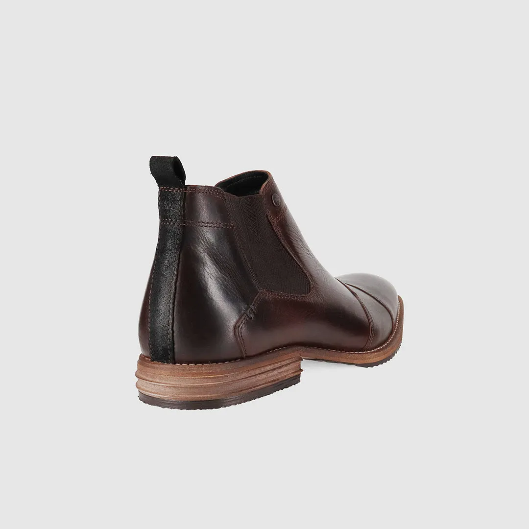 Jonah Chelsea Boots Dark Brown Anti   Slip Feature Light Jog