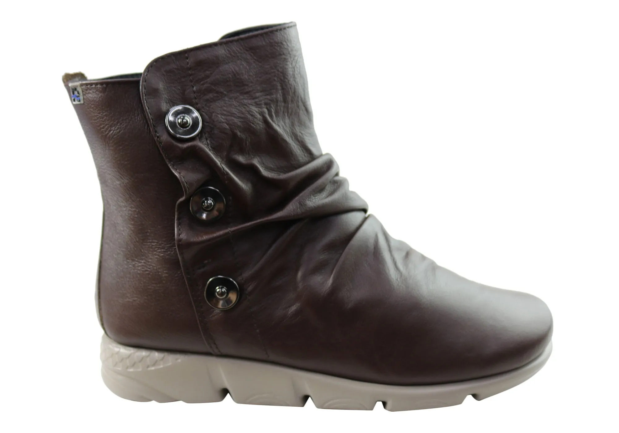 Flex & Go Loz Womens Comfortable Leather Ankle Boots Made In Portugal Rural Terrain
