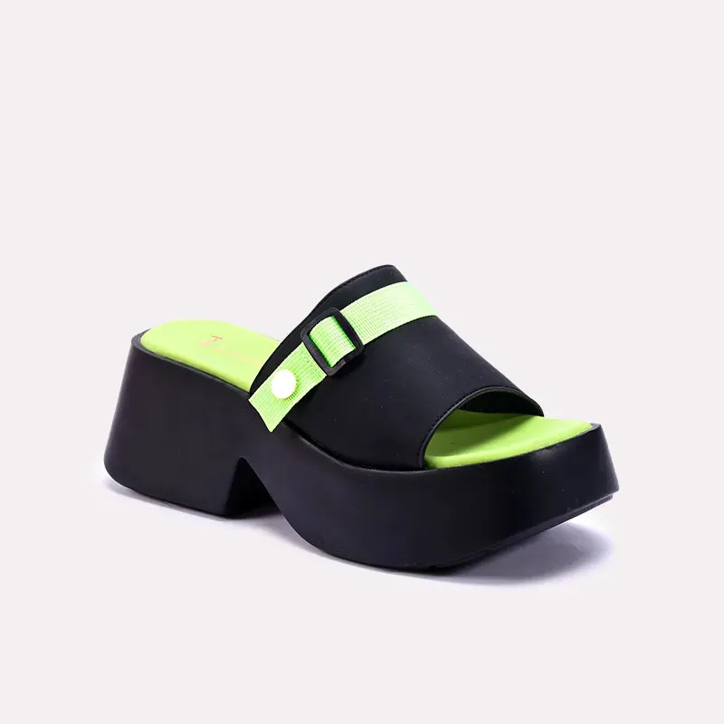 Delevingne Green Chunky Casual Slippers 0412702 Scandi Clean Ventilated Mesh Cold Weather